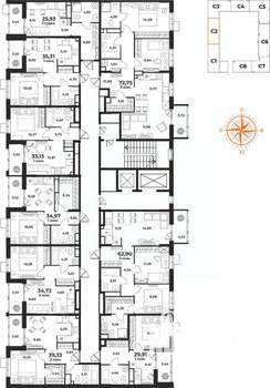 1-к квартира, вторичка, 35м2, 10/10 этаж