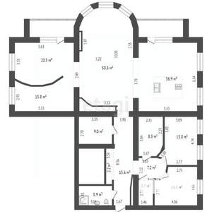 4-к квартира, вторичка, 205м2, 7/11 этаж