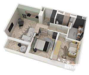 2-к квартира, вторичка, 58м2, 12/13 этаж