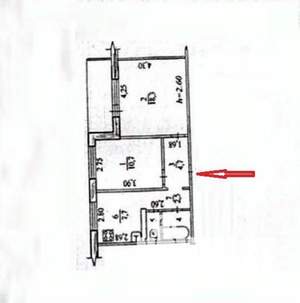 2-к квартира, вторичка, 48м2, 3/9 этаж