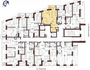 1-к квартира, вторичка, 44м2, 14/23 этаж
