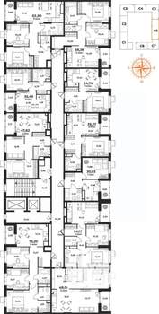 1-к квартира, вторичка, 35м2, 8/10 этаж