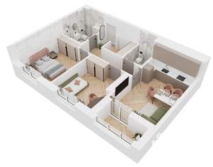 2-к квартира, вторичка, 58м2, 3/9 этаж