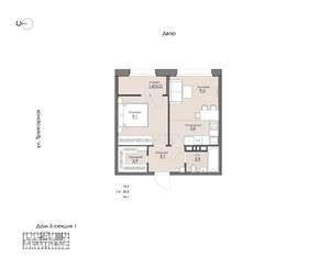 1-к квартира, вторичка, 34м2, 3/16 этаж