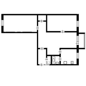 3-к квартира, вторичка, 56м2, 2/5 этаж