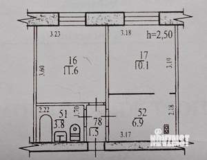 2-к квартира, вторичка, 34м2, 5/9 этаж