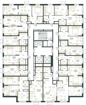 1-к квартира, вторичка, 40м2, 21/24 этаж