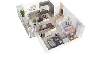 3-к квартира, вторичка, 57м2, 16/23 этаж