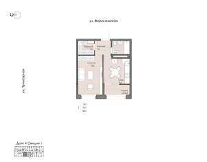 1-к квартира, вторичка, 35м2, 17/20 этаж