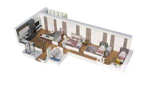 4-к квартира, вторичка, 87м2, 7/15 этаж