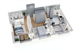 3-к квартира, вторичка, 64м2, 6/15 этаж