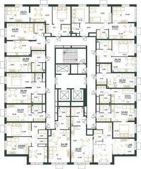 1-к квартира, вторичка, 39м2, 7/24 этаж