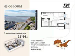 1-к квартира, вторичка, 36м2, 18/23 этаж