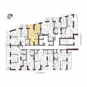 1-к квартира, вторичка, 43м2, 15/23 этаж