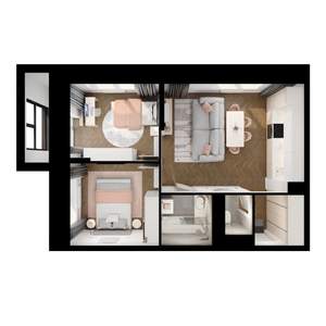 2-к квартира, вторичка, 51м2, 6/10 этаж