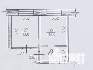 2-к квартира, вторичка, 32м2, 5/5 этаж