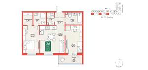 2-к квартира, вторичка, 56м2, 6/12 этаж