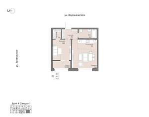 1-к квартира, вторичка, 43м2, 11/20 этаж