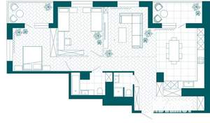 1-к квартира, вторичка, 100м2, 3/23 этаж