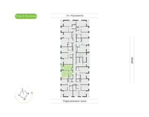 1-к квартира, вторичка, 45м2, 7/16 этаж