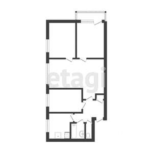 4-к квартира, вторичка, 61м2, 4/5 этаж