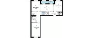 3-к квартира, вторичка, 94м2, 20/23 этаж