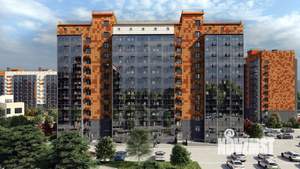 1-к квартира, строящийся дом, 35м2, 2/10 этаж