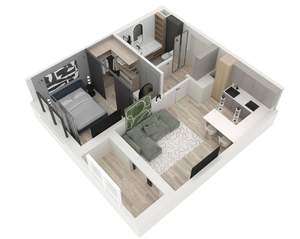 1-к квартира, вторичка, 45м2, 12/13 этаж