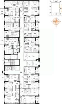 2-к квартира, вторичка, 55м2, 1/10 этаж