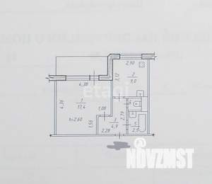 1-к квартира, вторичка, 35м2, 1/5 этаж