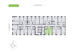 1-к квартира, вторичка, 35м2, 13/20 этаж