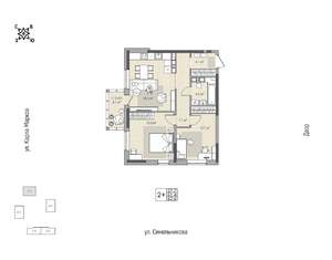 2-к квартира, вторичка, 63м2, 14/24 этаж