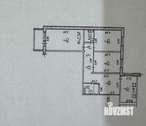 3-к квартира, вторичка, 76м2, 1/10 этаж