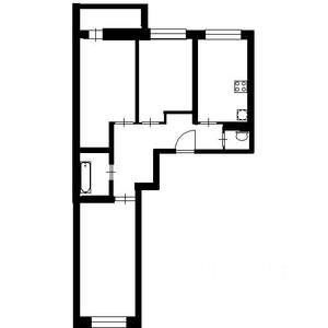 2-к квартира, вторичка, 44м2, 3/3 этаж