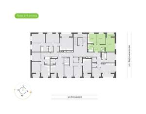 2-к квартира, вторичка, 56м2, 9/9 этаж