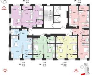 2-к квартира, вторичка, 40м2, 16/18 этаж