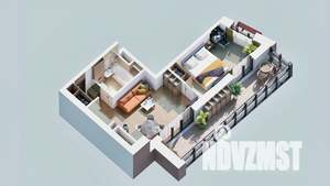 1-к квартира, вторичка, 47м2, 16/23 этаж