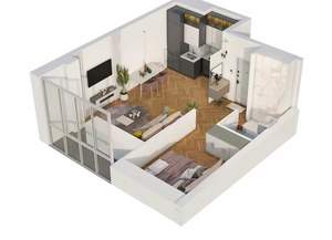 1-к квартира, вторичка, 39м2, 8/15 этаж