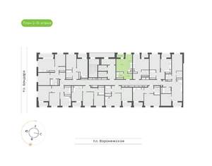 1-к квартира, вторичка, 30м2, 7/20 этаж