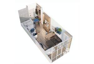 1-к квартира, вторичка, 22м2, 16/23 этаж