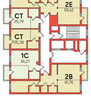 2-к квартира, вторичка, 59м2, 9/12 этаж