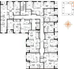 2-к квартира, вторичка, 61м2, 9/10 этаж