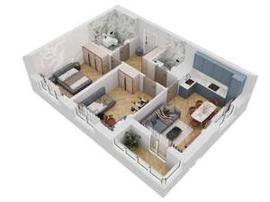 2-к квартира, вторичка, 58м2, 2/16 этаж