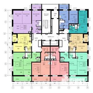 3-к квартира, строящийся дом, 75м2, 13/19 этаж