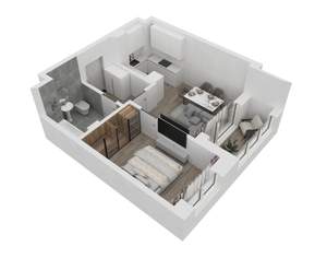 1-к квартира, вторичка, 43м2, 9/24 этаж