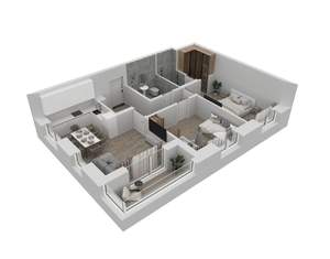 2-к квартира, вторичка, 71м2, 3/24 этаж