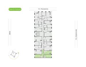 2-к квартира, вторичка, 69м2, 9/9 этаж