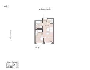 1-к квартира, вторичка, 26м2, 3/9 этаж