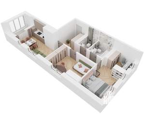 2-к квартира, вторичка, 69м2, 19/20 этаж