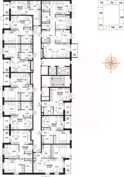 2-к квартира, вторичка, 34м2, 7/10 этаж